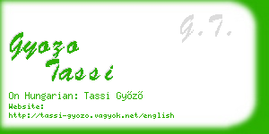 gyozo tassi business card